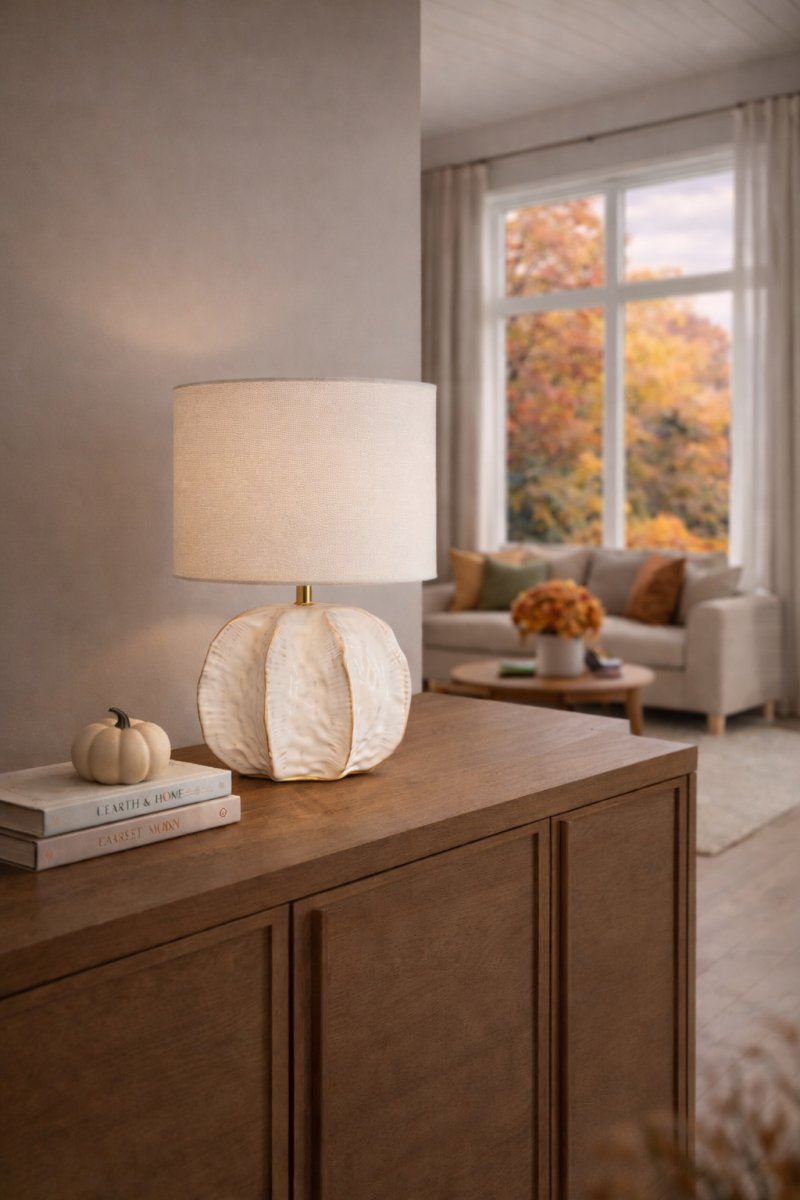 Sandy 37cm Wit tafellamp Van Cottex - Sandy is een decoratieve tafellamp met een zacht gevormde keramische lampvoet die een levendige en organische uitstraling geeft.