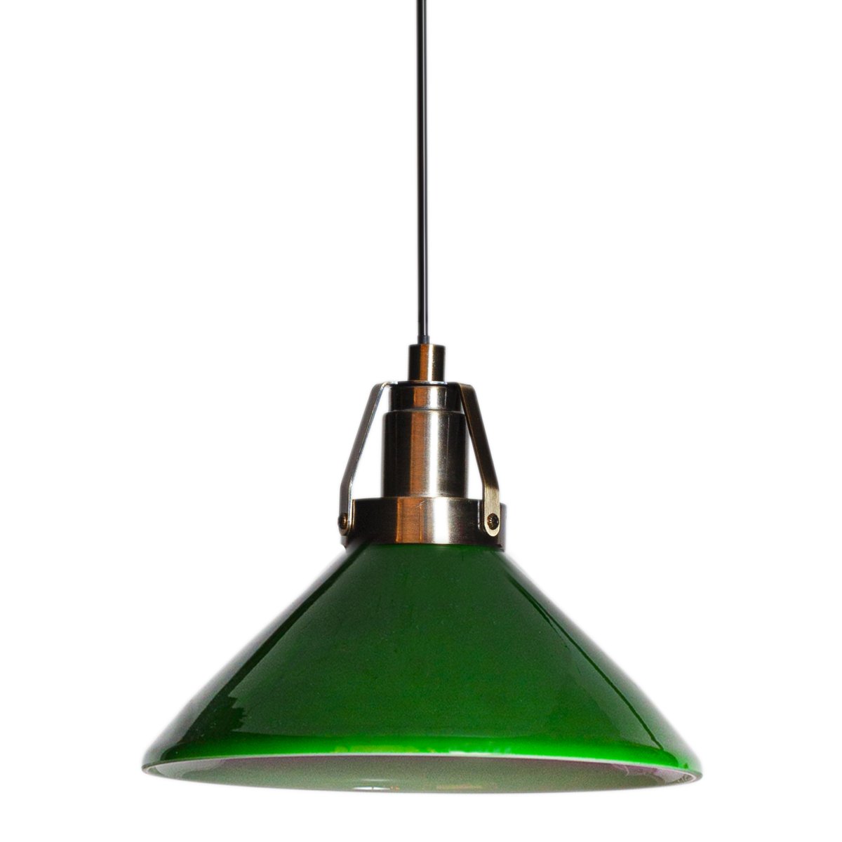 Schoollamp Ø20 Groente raamlamp Van Cottex - De Shoemaker raamlamp met groen mondgeblazen glas en antieke messing details is een klassieke lamp die tijdloze charme toevoegt aan uw huis.