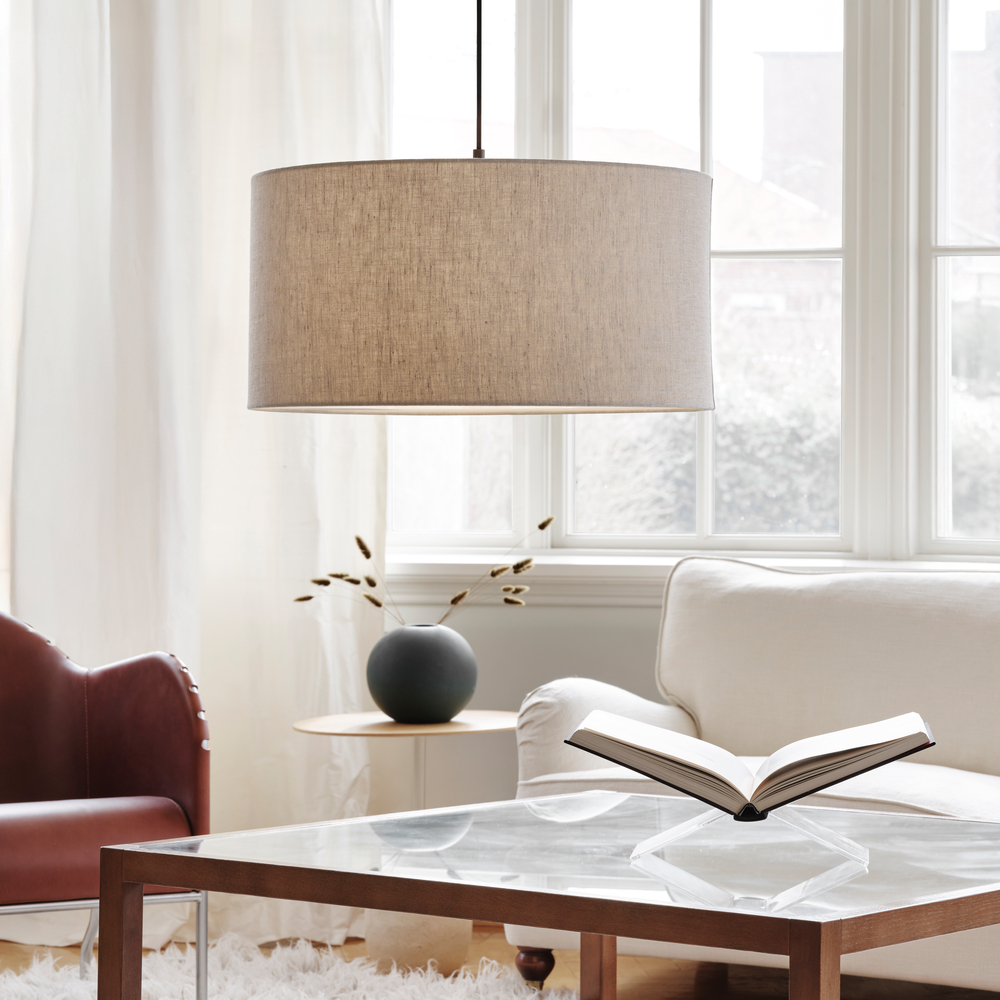 Soft Ø60 Natuur/brons hanglamp Van Belid - De Soft Pendant is een stijlvolle lamp met een klassieke, ronde vorm en een zachte uitstraling.