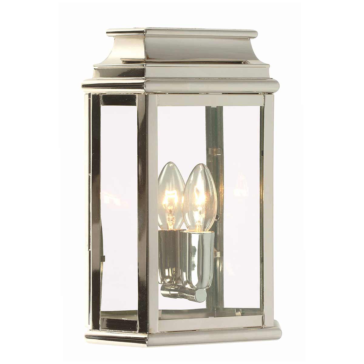 St Martins 30cm Nikkel buitenlamp Van Elstead Lighting - Gemaakt van massief messing en helder glas, het is een stevige en duurzame constructie die in de loop van de tijd een prachtige patina krijgt.