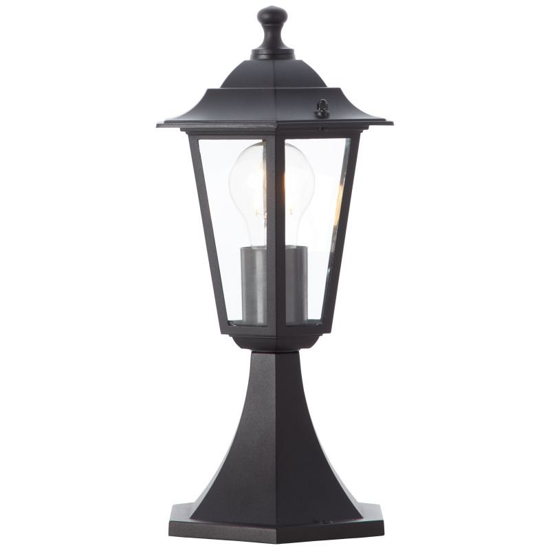 Carleen 36cm Zwart Van Brilliant - Hij is gemakkelijk te plaatsen waar al een voetstuk aanwezig is en vormt een discreet maar functioneel element in de buitenomgeving.