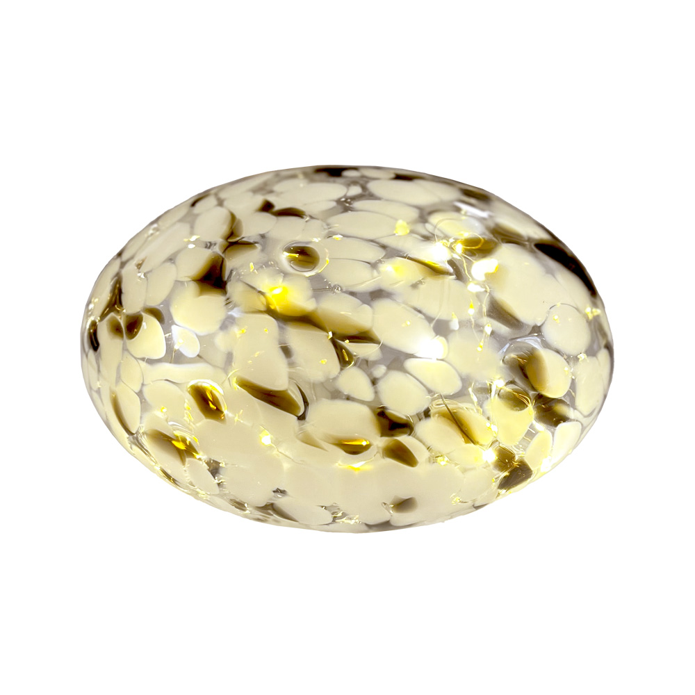 Sten 15cm Zwart-wit tafellamp Van Pixie Design - De stenen lamp van Pixie Design heeft een prachtig design met een gemarmerd oppervlak in zwart en wit.