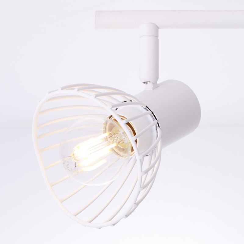 Elhi 2 Wit spot Van Brilliant - De lamp kan zowel aan het plafond als aan de muur worden bevestigd en dankzij de verstelbare lampenkoppen kun je het licht gemakkelijk op details richten of de hele kamer verlichten.