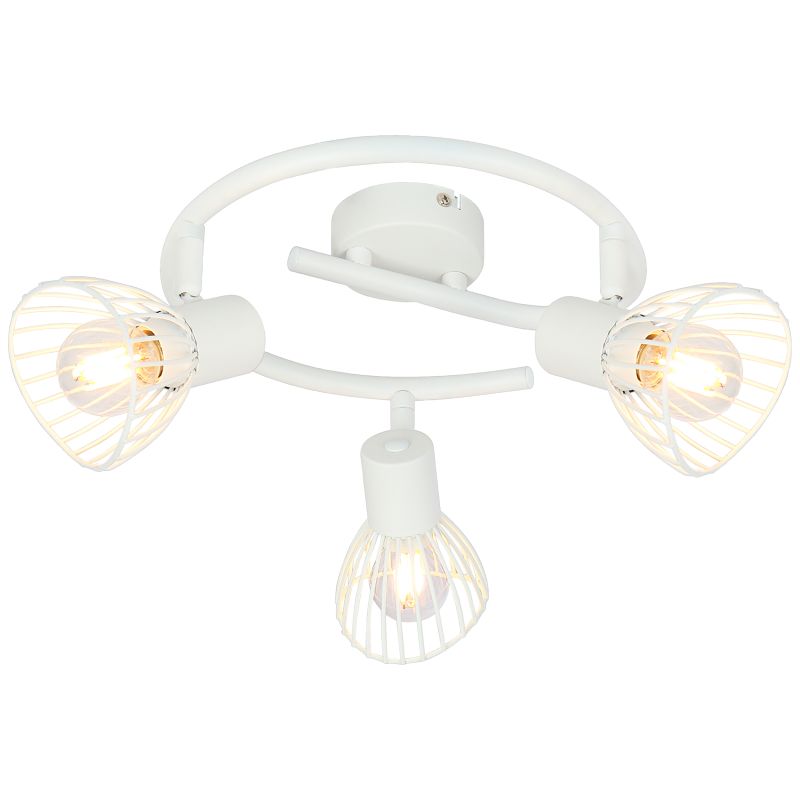 Elhi 3 Wit spot Van Brilliant - De lamp kan zowel aan het plafond als aan de muur worden bevestigd en dankzij de verstelbare lampenkoppen kun je het licht gemakkelijk op details richten of de hele kamer verlichten.
