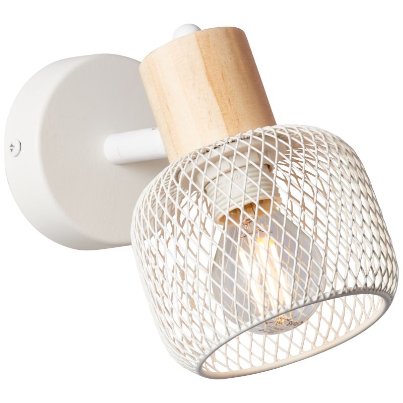 Giada 15cm Wit wandlamp Van Brilliant - De Giada wandspot is een stijlvolle en flexibele verlichtingsoplossing die zowel aan de wand als aan het plafond kan worden gemonteerd.