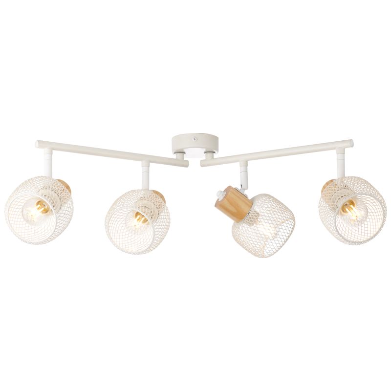 Giada 4 Wit spot Van Brilliant - Giada met vier lampen is een flexibel armatuur waarmee je eenvoudig persoonlijke verlichting in huis creëert.