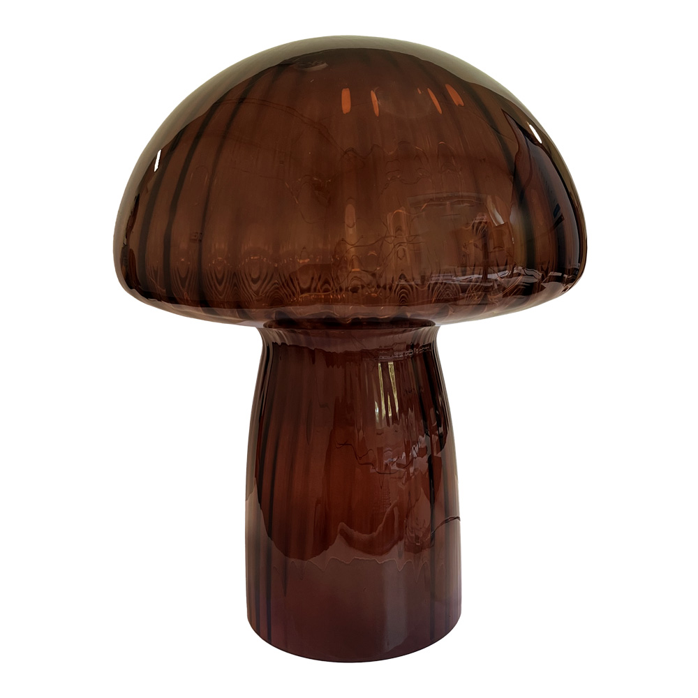 Mushroom 35cm Kastanjebruin tafellamp Van Pixie Design - De lamp is voorzien van een timer en een praktische 5-staps dimmer, waarmee u het licht naar wens kunt aanpassen.