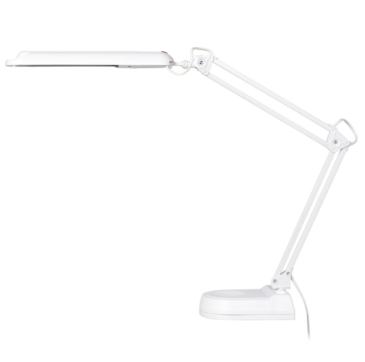 Swingo 110cm Wit bureaulamp Van Armaturhantverk - De krachtige arm en brede lichtbron zorgen voor een gelijkmatig licht over het gehele werkoppervlak, waardoor deze lamp ideaal is voor op kantoor, in de studeerkamer of voor hobbywerk.