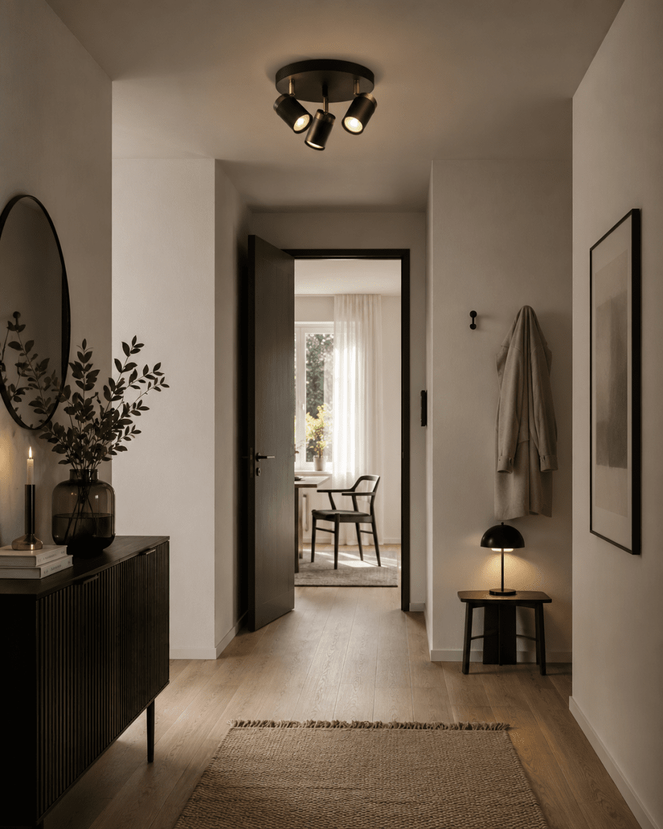 Lynx 3 Zwart spot Van Nordic Lighting - Plaats hem in de hal, keuken of slaapkamer.