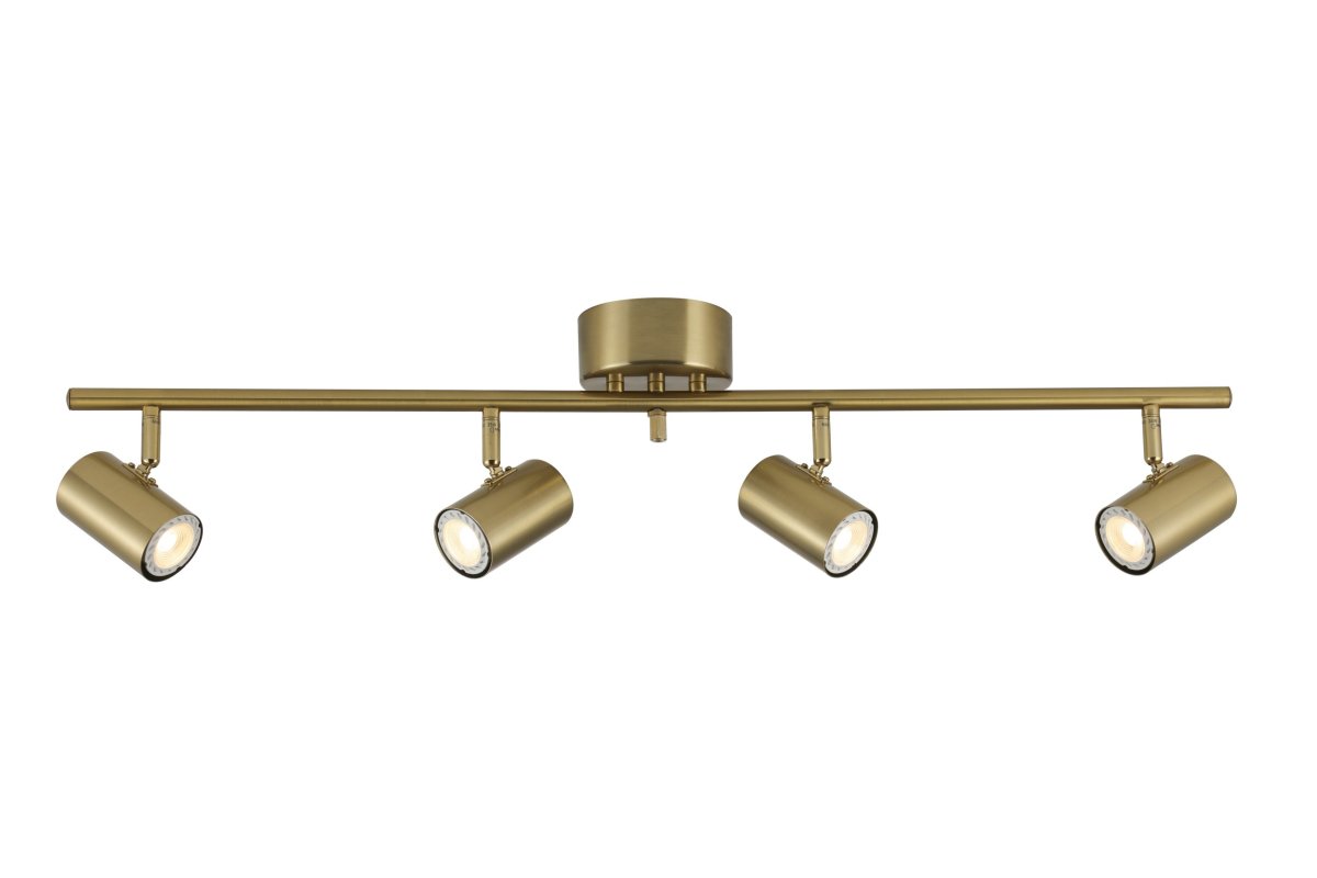  Omega 4 Messing spot Van Nordic Lighting - De richtbare spots geven u de mogelijkheid om het licht naar wens te verspreiden.