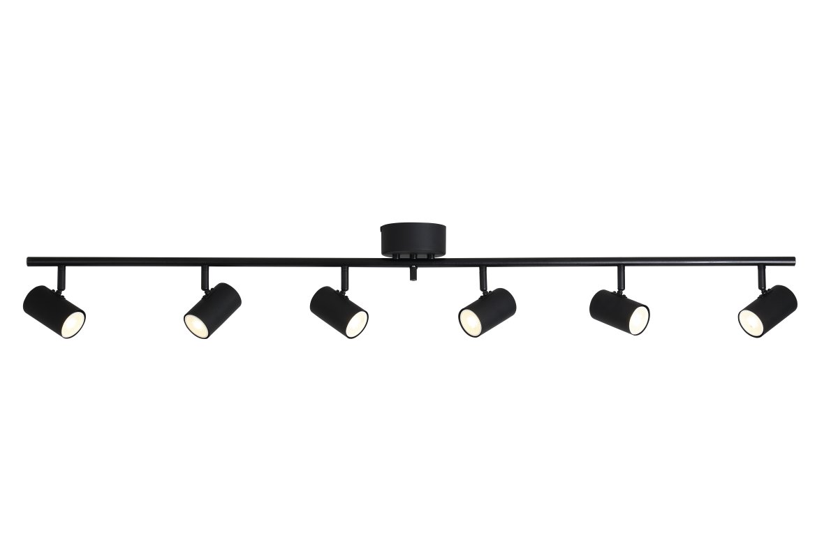 Omega 6 Zwart spot Van Nordic Lighting - Plaats hem in de hal, keuken of slaapkamer.