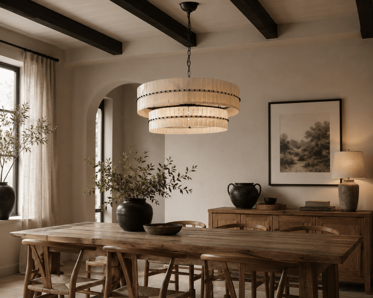Eaton Ø75 Zwart-wit kristal Van Lampan - De dubbele hoogte versterkt de exclusieve uitstraling van de lamp en maakt Eaton een natuurlijke blikvanger boven de eettafel, in de woonkamer of in grotere open ruimtes waar design en verlichting samenkomen.