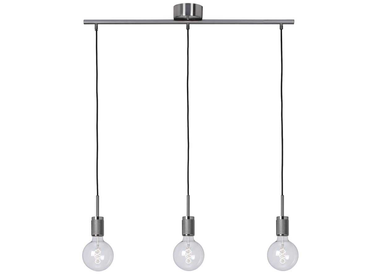 Rille 85cm Geborsteld chroom hanglamp Van Cottex - Rille is een stijlvolle metalen hanglamp met een geborsteld chroomafwerking die een moderne en elegante uitstraling geeft.