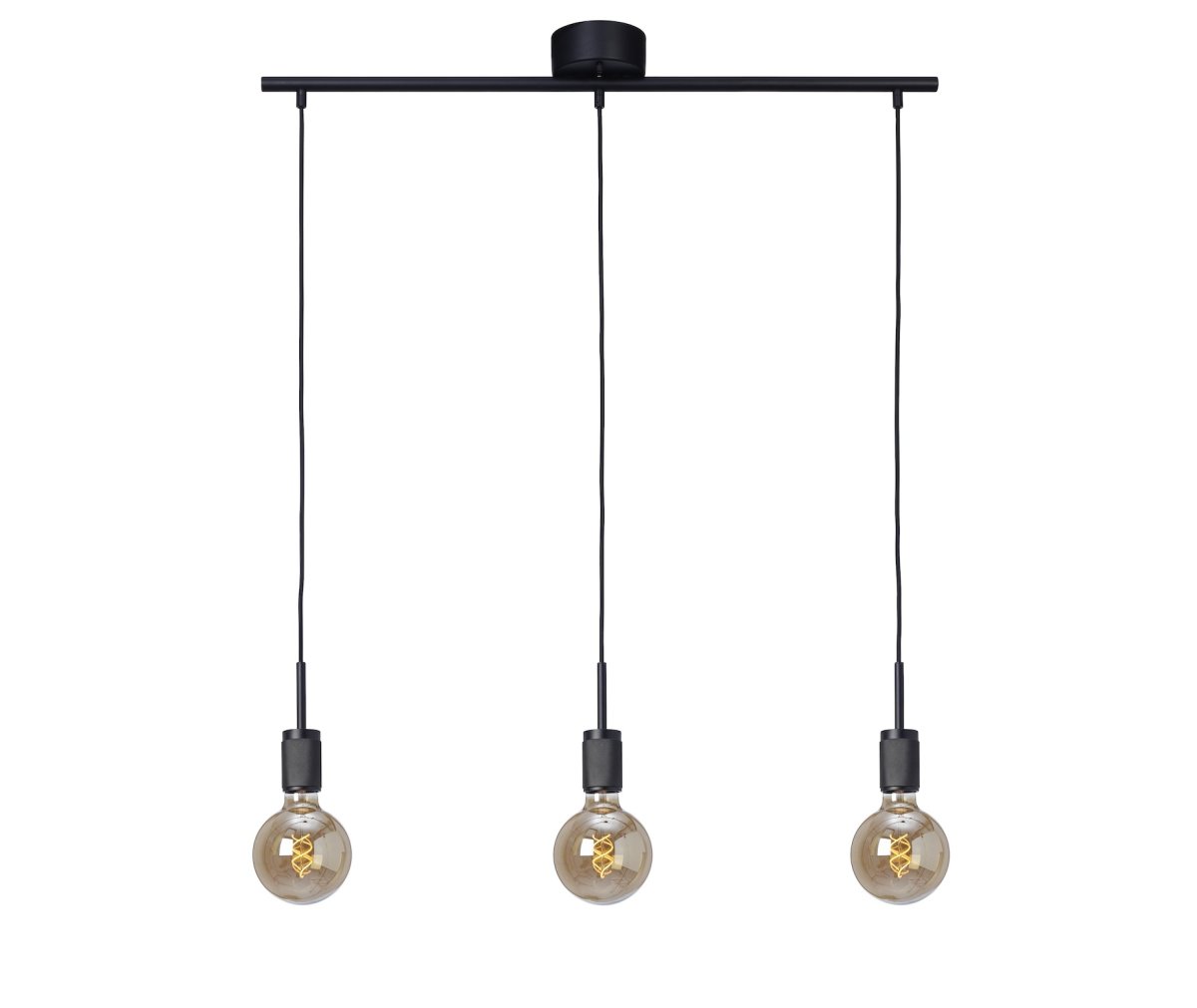 Rille 85cm Zwart hanglamp Van Cottex - De Rille plafondpendellamp is gemaakt van zwart metaal en geeft een moderne en stijlvolle uitstraling.
