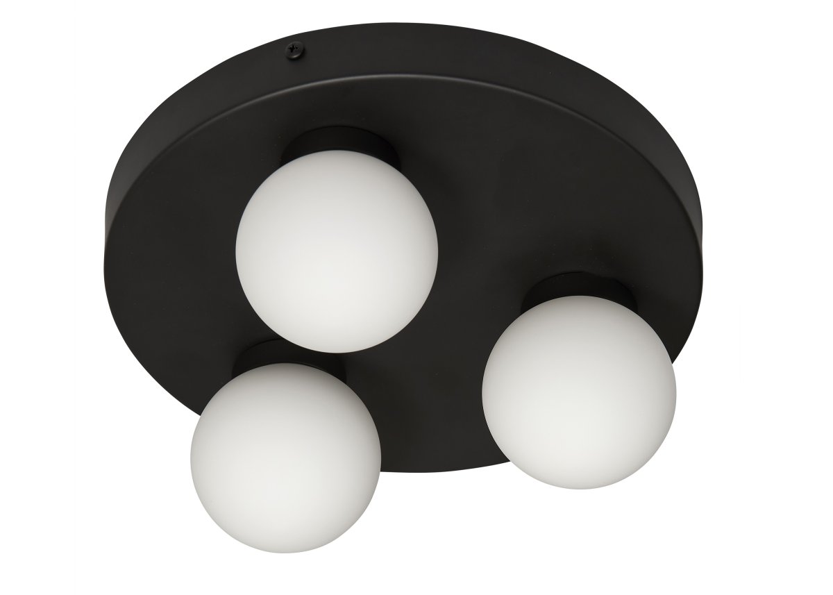 Sandhamn Ø25 Zwart badkamerlamp Van Armaturhantverk - De Sandhamn plafondlamp voor de badkamer is een stijlvolle en functionele verlichtingsoplossing die uw badkamer een luxe tintje geeft.