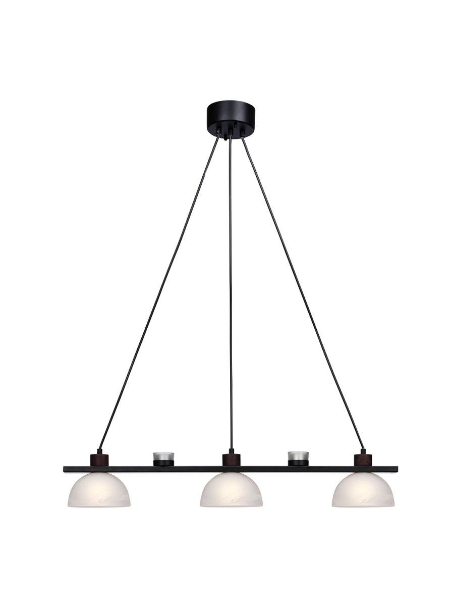 Divoza 82cm Zwart hanglamp Van Cottex - Deze unieke plafondlamp past perfect boven de eettafel of in de keuken, waar hij zacht en aangenaam licht verspreidt en tegelijkertijd een decoratief tintje aan het interieur toevoegt.