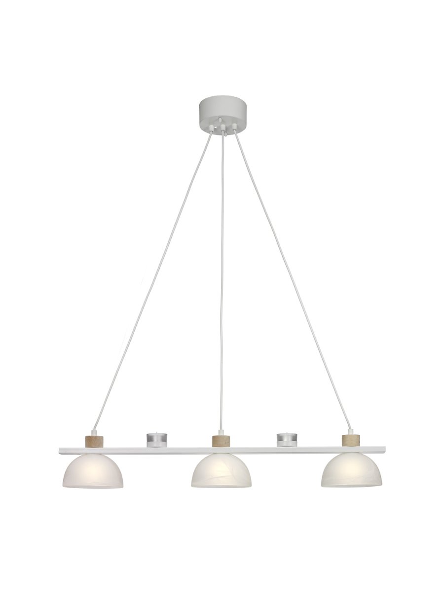  Divoza 82cm Wit hanglamp Van Cottex - Deze unieke plafondlamp past perfect boven de eettafel of in de keuken, waar hij zacht en aangenaam licht verspreidt en tegelijkertijd een decoratief tintje aan het interieur toevoegt.