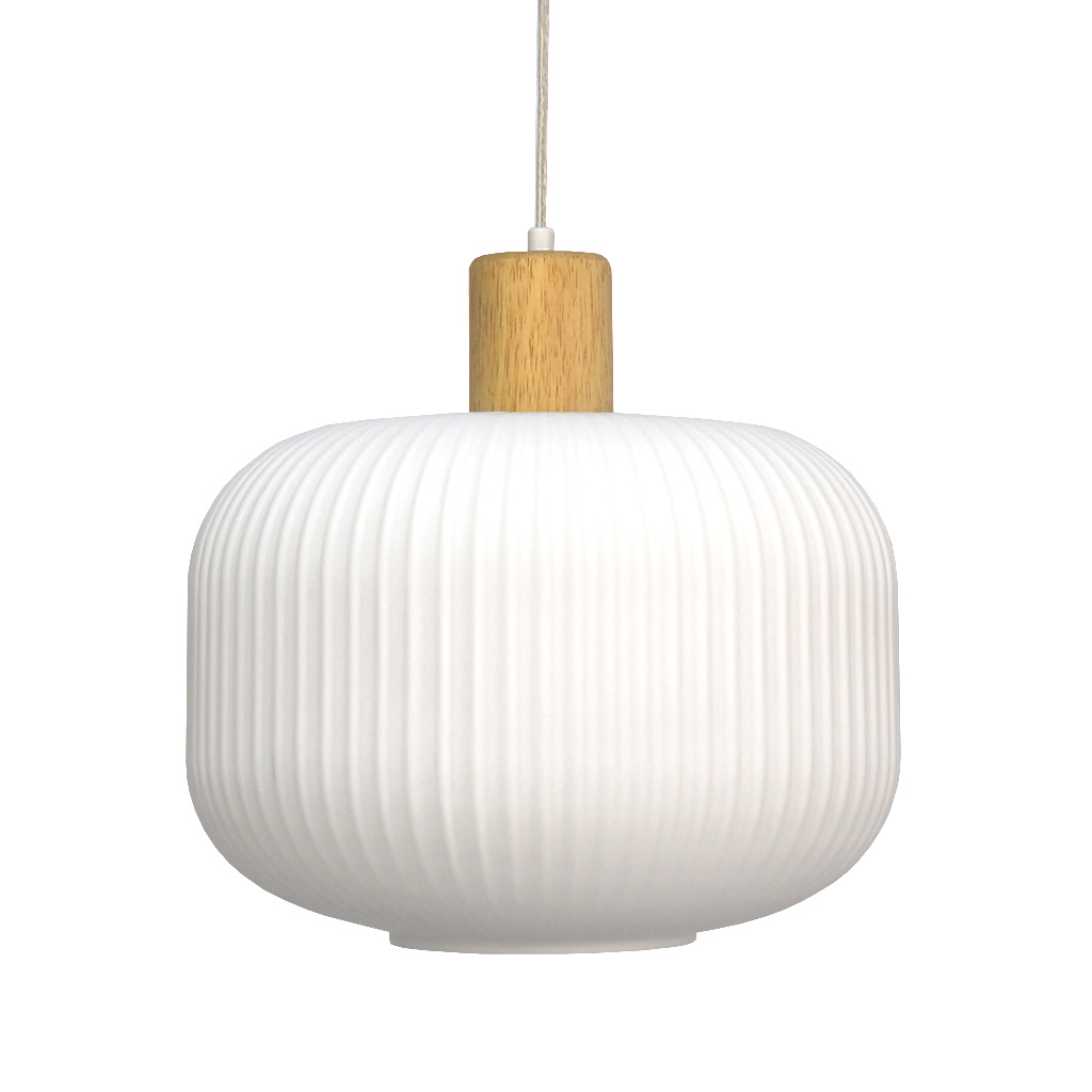 Ekerum Ø30 Wit hanglamp Van Nordic Lighting - Een perfecte hanglamp om een uitnodigende sfeer te cre&euml;ren boven een eettafel of in een woonkamer.