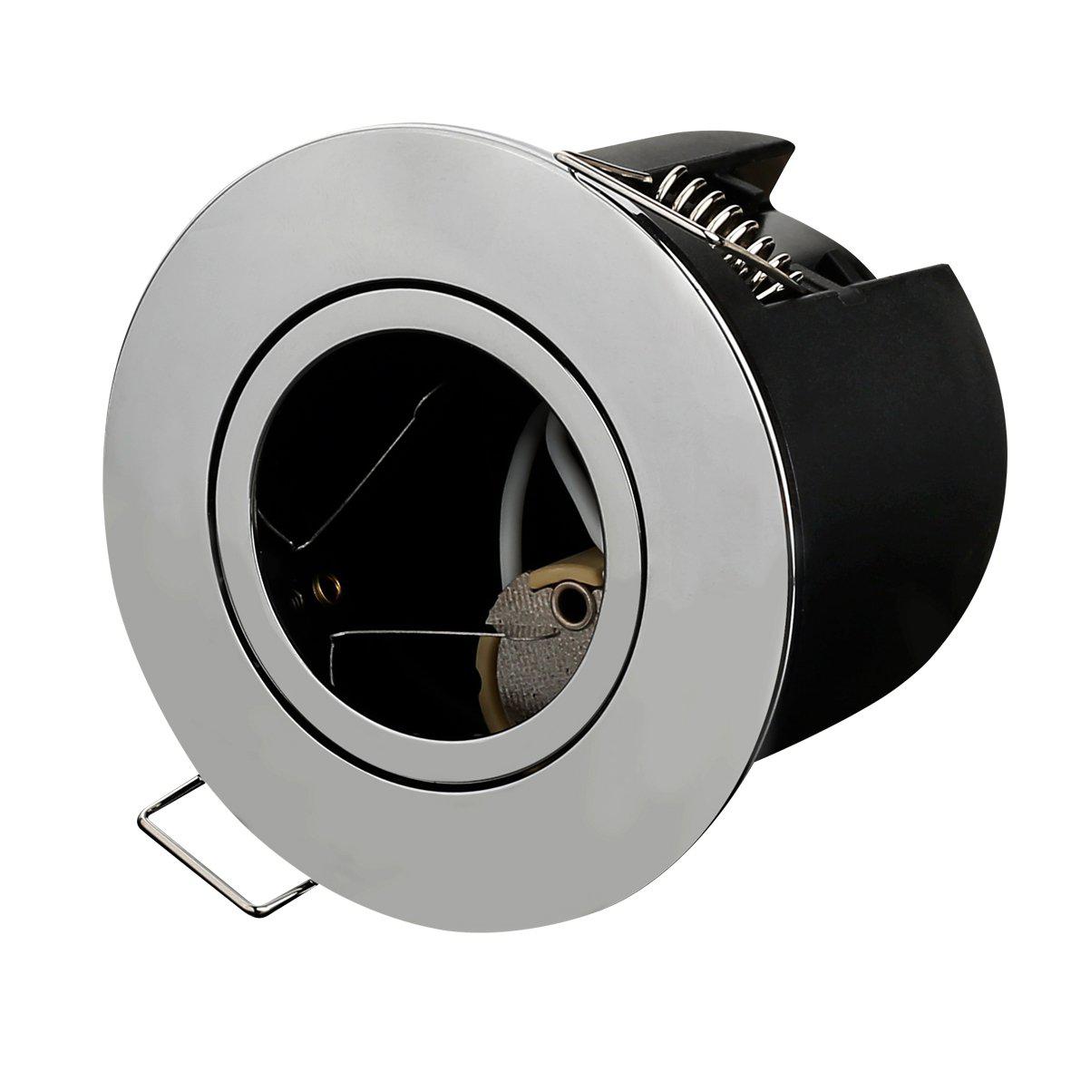 Tenny Sierring Chroom Van Designlight - Deze glanzende chroomkleurige decoratie maakt het mogelijk om de voorkant van de "Tenny" armatuur te vervangen.