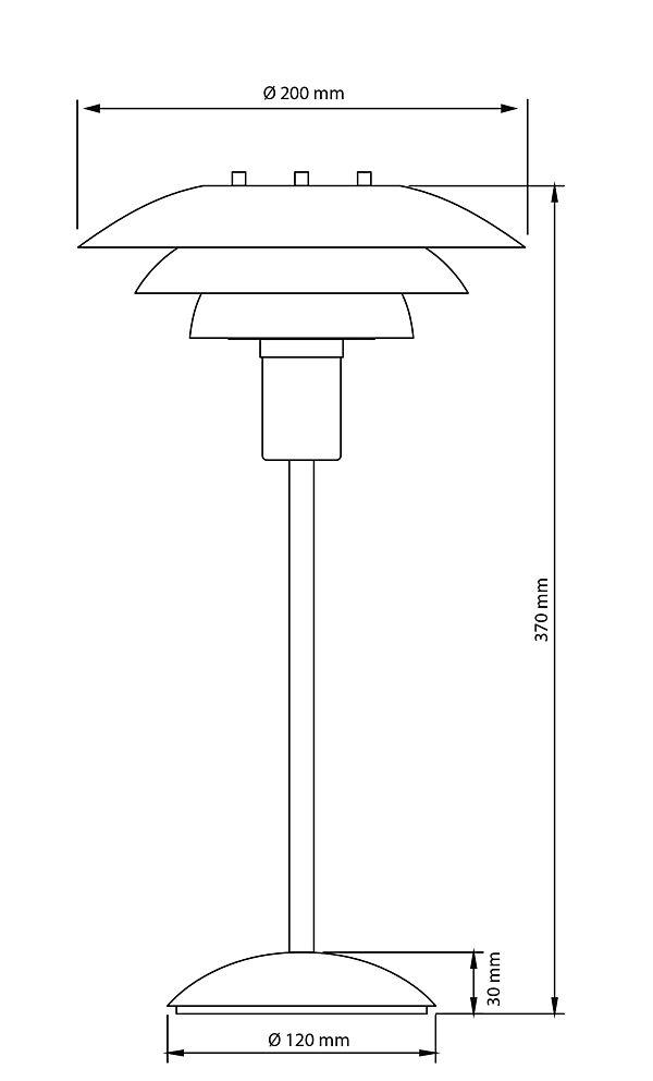 Epsilon 37cm Beige tafellamp Van Aneta Lighting - Door het kleine scherm is het bijvoorbeeld geschikt voor in een etalage of op een plank.