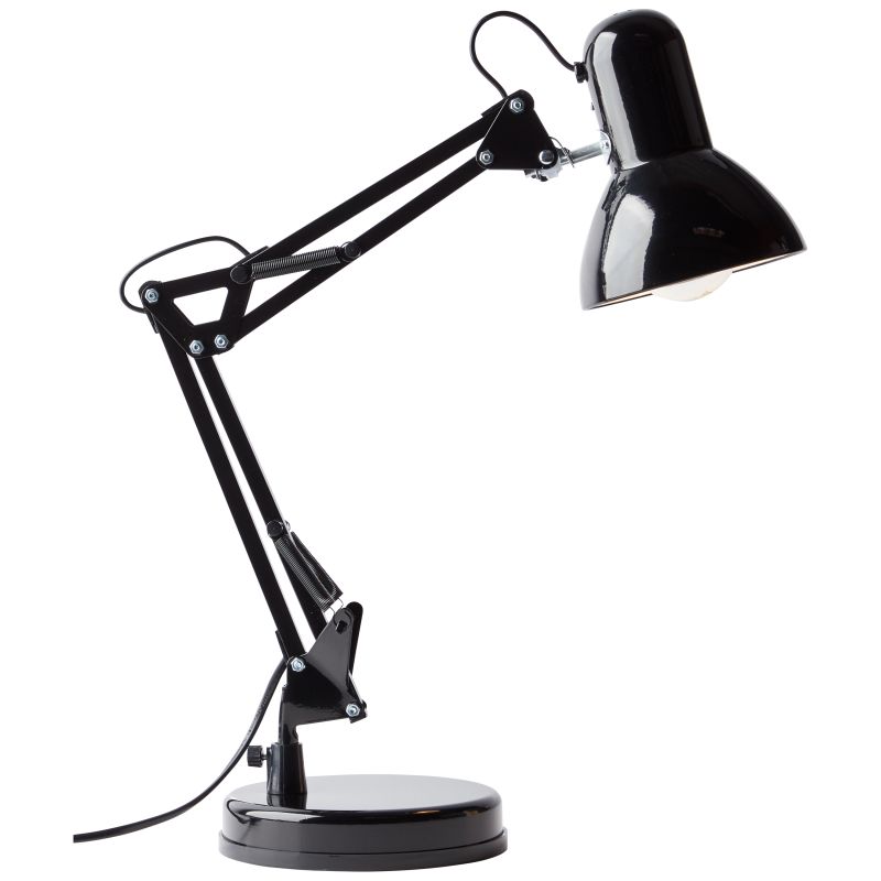 Henry 50cm Zwart bureaulamp Van Brilliant - Henry is een flexibele tafellamp die zowel in de woonkamer en slaapkamer als op het bureau past.
