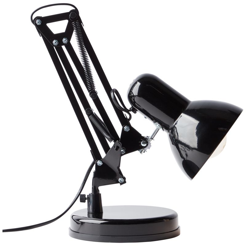 Henry 50cm Zwart bureaulamp Van Brilliant - Henry is een flexibele tafellamp die zowel in de woonkamer en slaapkamer als op het bureau past.