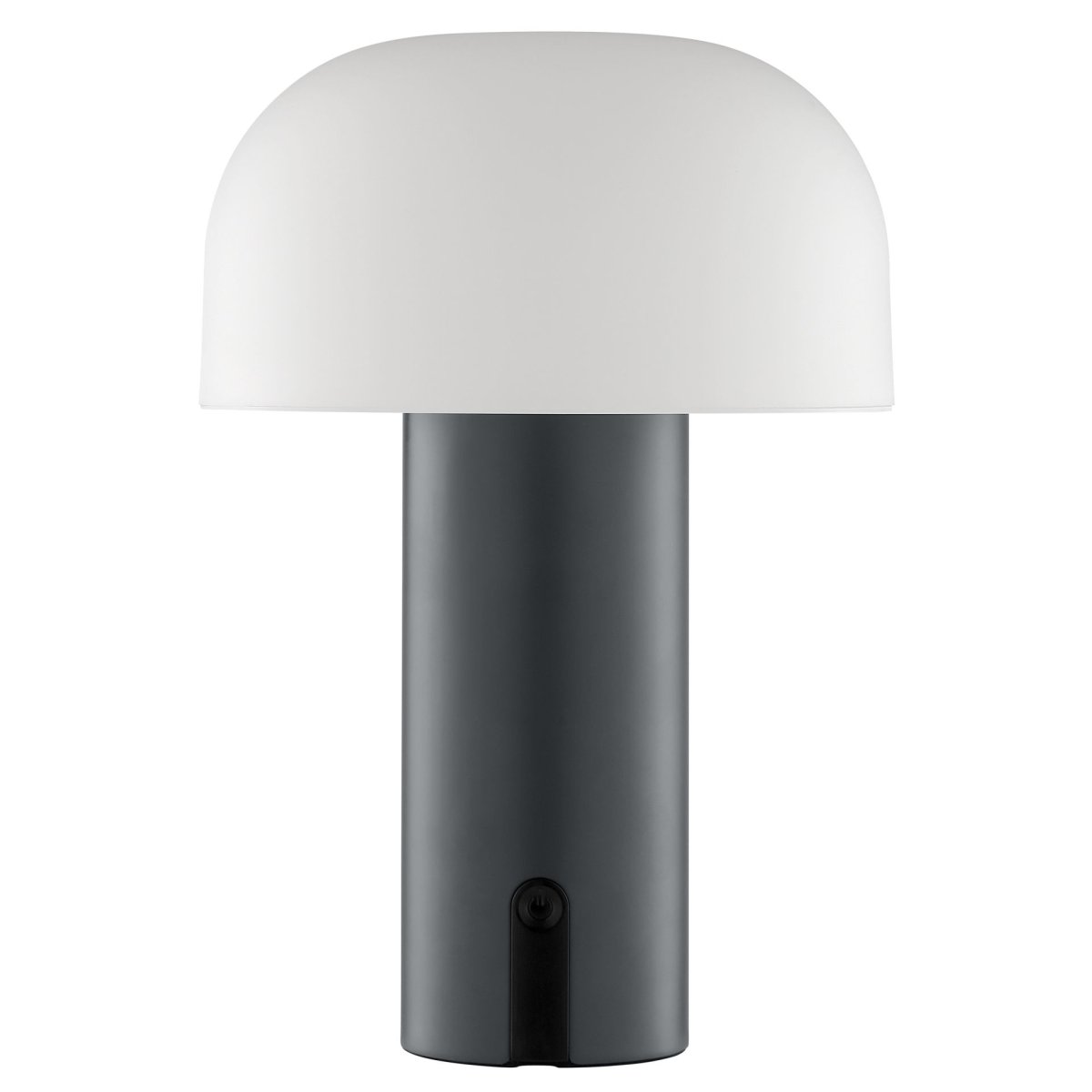 Mattis 20cm Grijs Draagbare Van Brilliant - De lamp is in 3 stappen dimbaar via de aan/uit-schakelaar op de voet, waardoor de helderheid eenvoudig naar wens kan worden aangepast.