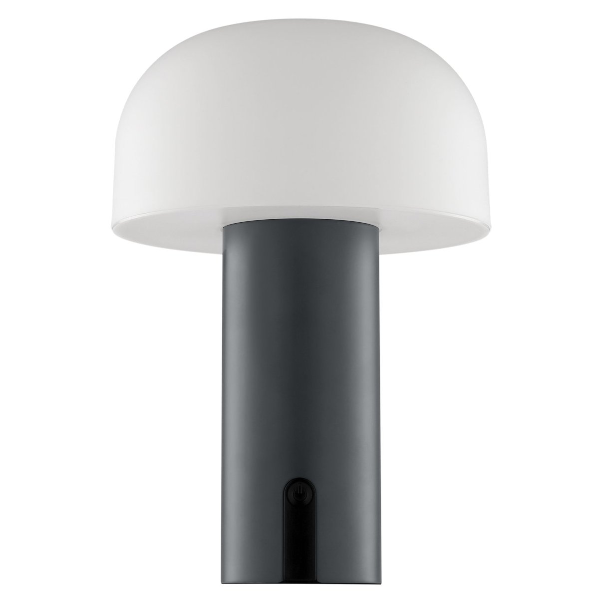 Mattis 20cm Grijs Draagbare Van Brilliant - De lamp is in 3 stappen dimbaar via de aan/uit-schakelaar op de voet, waardoor de helderheid eenvoudig naar wens kan worden aangepast.
