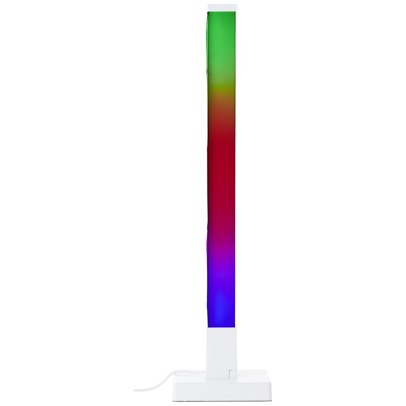 Neele 50cm Wit tafellamp Van Brilliant - Met RGB LED heb je toegang tot een breed scala aan kleuren en effecten, zodat je het licht eenvoudig kunt aanpassen aan je stemming en gelegenheid.