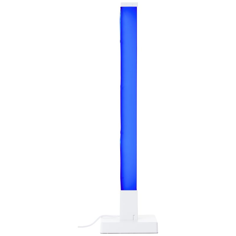 Neele 50cm Wit tafellamp Van Brilliant - Met RGB LED heb je toegang tot een breed scala aan kleuren en effecten, zodat je het licht eenvoudig kunt aanpassen aan je stemming en gelegenheid.