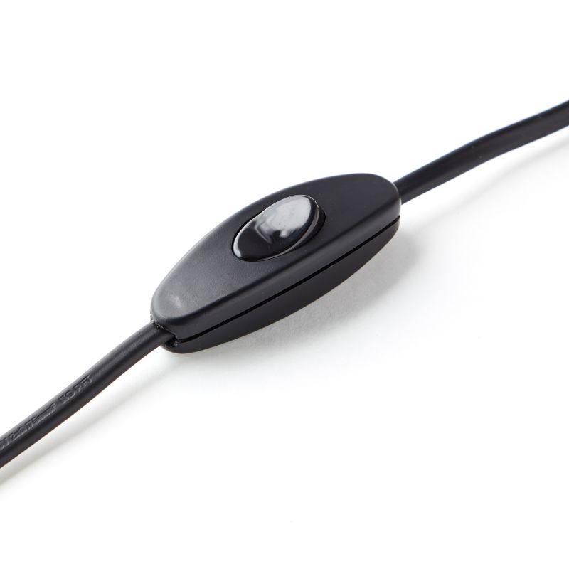 Primo 23cm Donkergrijs tafellamp Van Brilliant - Wordt geleverd met een snoer van 1 meter, schakelaar en stekker.