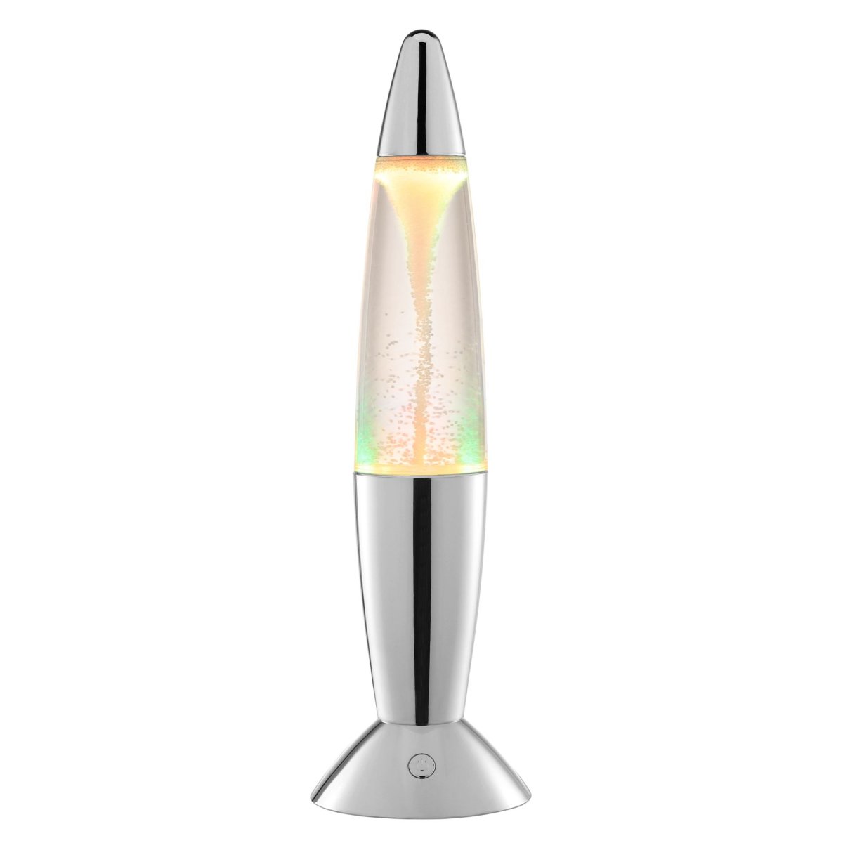 Stormlight 36cm Chroom kinderlamp Van Brilliant - De lamp is eenvoudig te bedienen met een drukknop op de voet en is een opvallende blikvanger op je bureau, plank of dressoir.