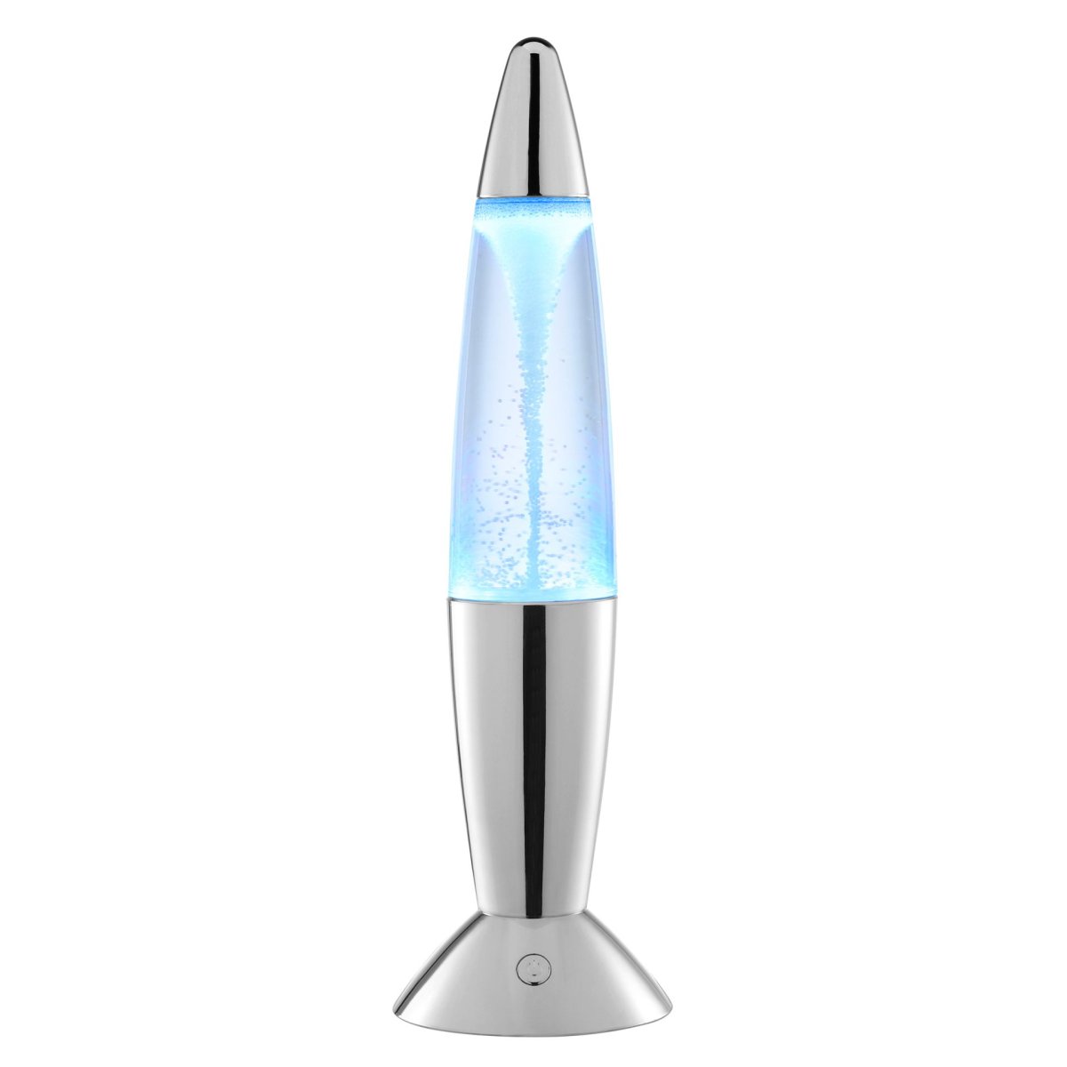 Stormlight 36cm Chroom kinderlamp Van Brilliant - De lamp is eenvoudig te bedienen met een drukknop op de voet en is een opvallende blikvanger op je bureau, plank of dressoir.