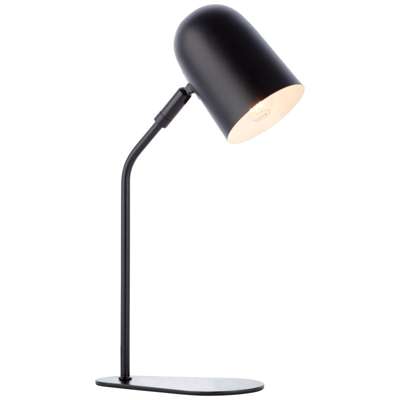 Tong 38cm Zwart bureaulamp Van Brilliant - De Tong tafellamp biedt aangenaam licht om in te werken, lezen of als decoratieve verlichting in elke kamer.