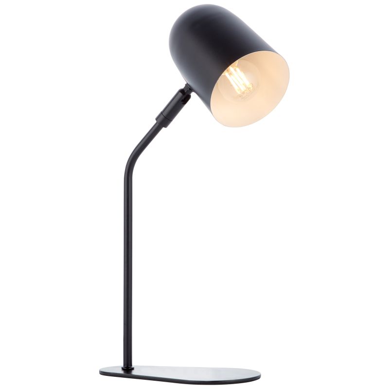 Tong 38cm Zwart bureaulamp Van Brilliant - De Tong tafellamp biedt aangenaam licht om in te werken, lezen of als decoratieve verlichting in elke kamer.