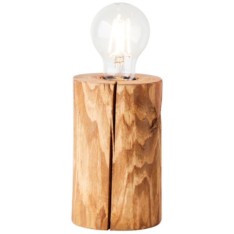 Trabo 15cm Hout tafellamp Van Brilliant - De combinatie van hout en moderne technologie zorgt voor een natuurlijke en tijdloze uitstraling die de lamp tot een decoratief detail in huis maakt.