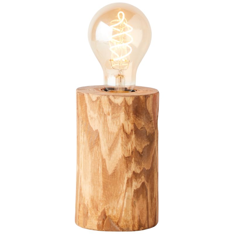 Trabo 15cm Hout tafellamp Van Brilliant - De combinatie van hout en moderne technologie zorgt voor een natuurlijke en tijdloze uitstraling die de lamp tot een decoratief detail in huis maakt.