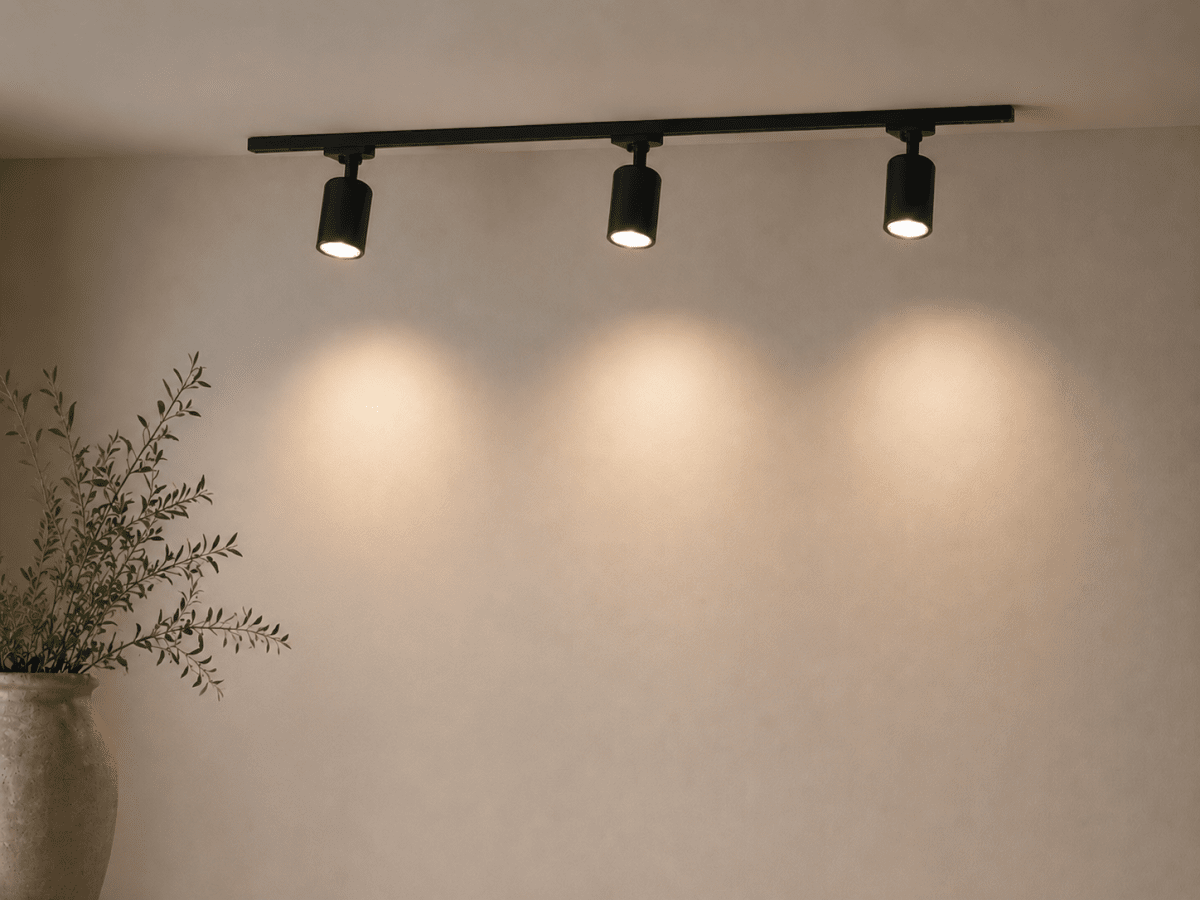 Forma 3-set Zwart Van Nordic Lighting - De rails kunnen op elke gewenste lengte worden ingekort.