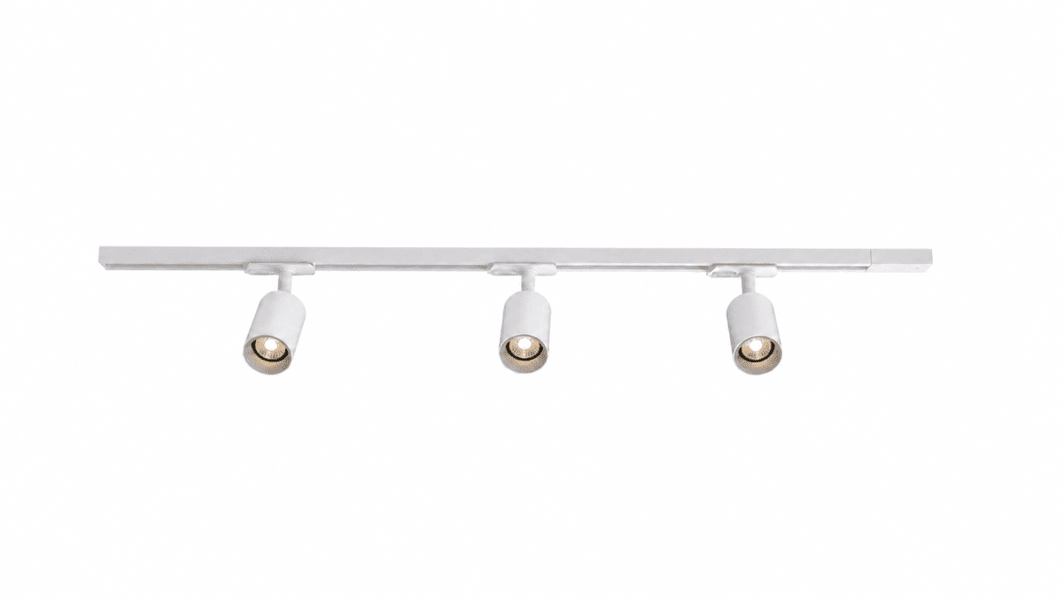 Forma 3-set Wit Van Nordic Lighting - De rails kunnen op elke gewenste lengte worden ingekort.