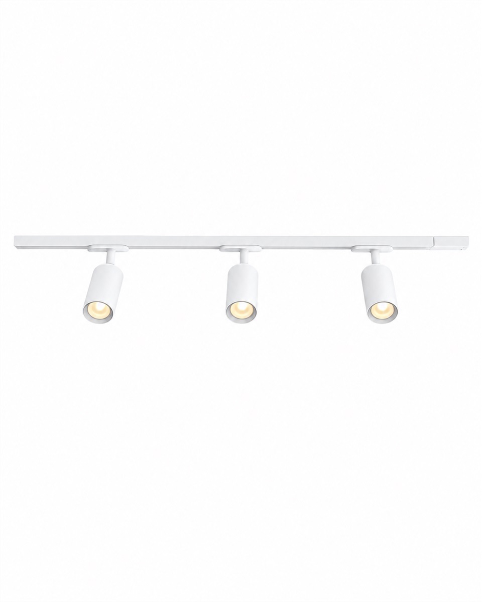 Forma 3-set Wit Van Nordic Lighting - De rails kunnen op elke gewenste lengte worden ingekort.