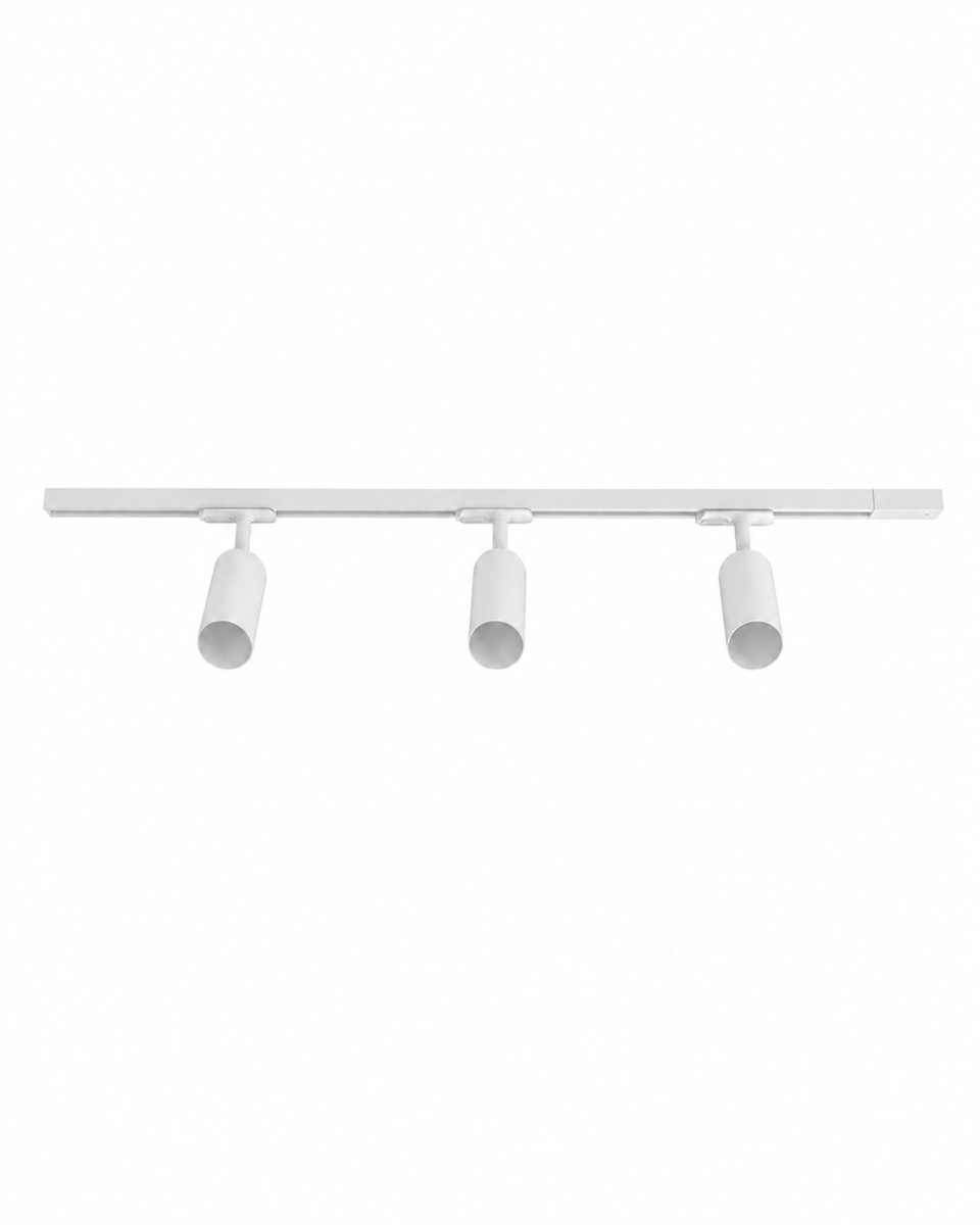 Forma 3-set Wit Van Nordic Lighting - De rails kunnen op elke gewenste lengte worden ingekort.