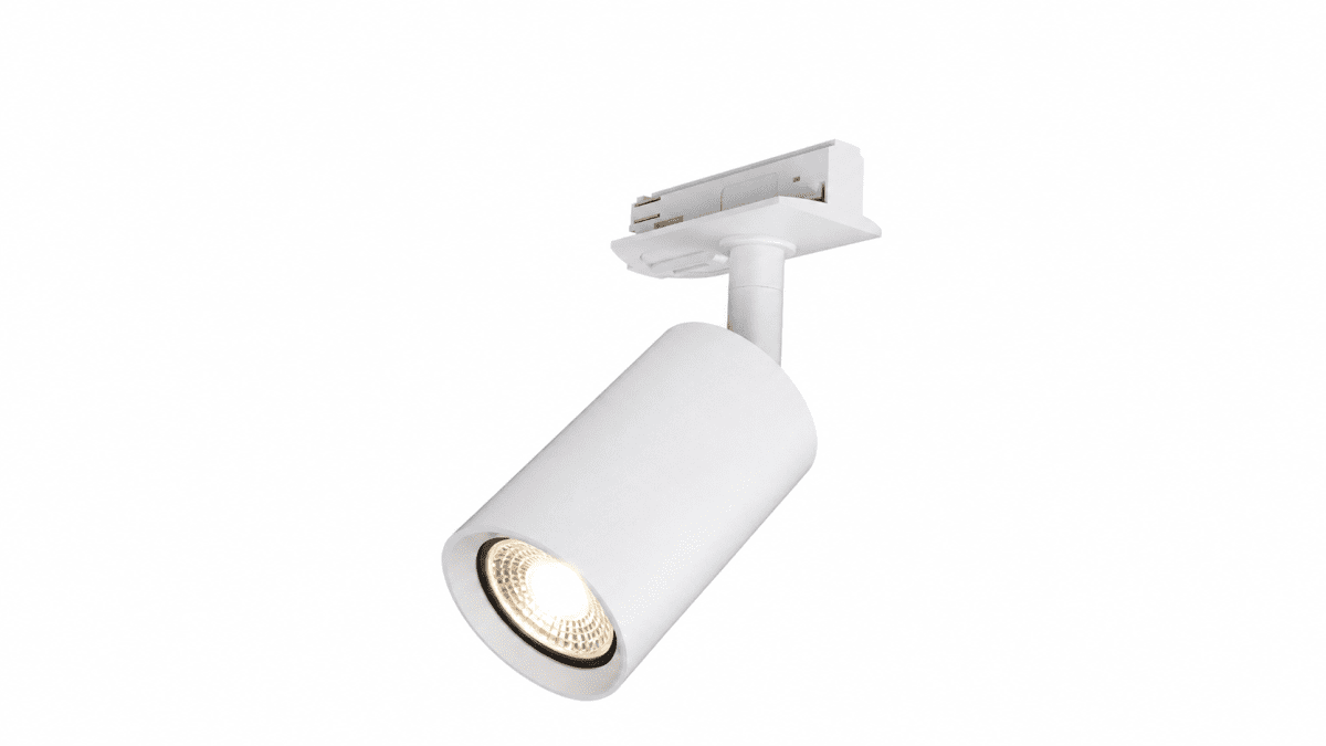 Forma spot Wit Van Nordic Lighting - Sluit de stroom aan aan het begin/einde van de rail met een verbindingsstuk of in het midden van de rail met een middenverbinding.