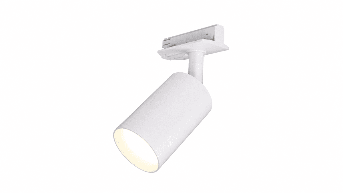 Forma spot Wit Van Nordic Lighting - Sluit de stroom aan aan het begin/einde van de rail met een verbindingsstuk of in het midden van de rail met een middenverbinding.