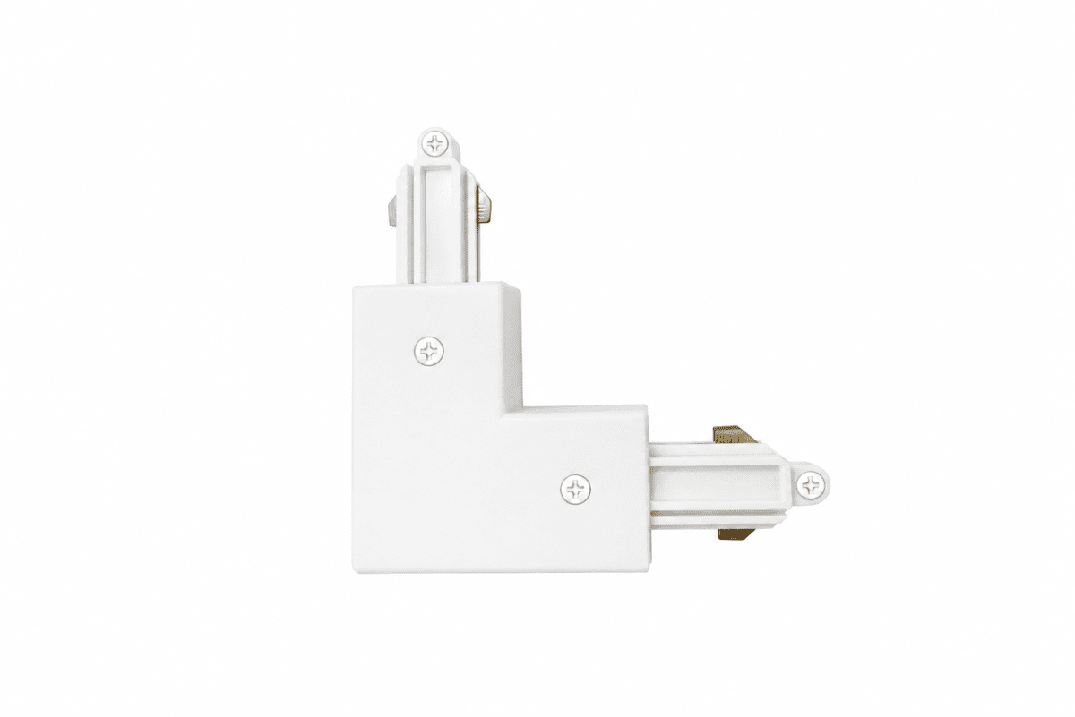 L-Stuk Wit Van Nordic Lighting - L-vormig verbindingsstuk met een hoek van 90&deg; voor het Forma-railsysteem van Nordic Lighting.