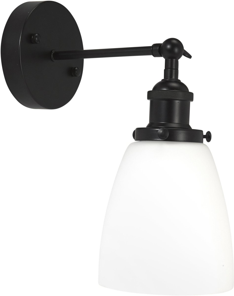 Kappa 14cm Wit badkamerlamp Van PR Home - Omdat de glazen kap met de hand wordt gemaakt, kunnen er af en toe luchtbelletjes in het glas zitten en kunnen er ongelijkheden in de dikte van het glasoppervlak voorkomen.