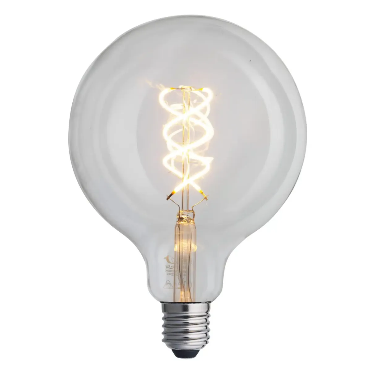 E27 Globe 5W 2200K Dimbaar Transparant Van Unison - Met een warme en uitnodigende gloed van 2200K ontstaat er een sfeervolle sfeer.
