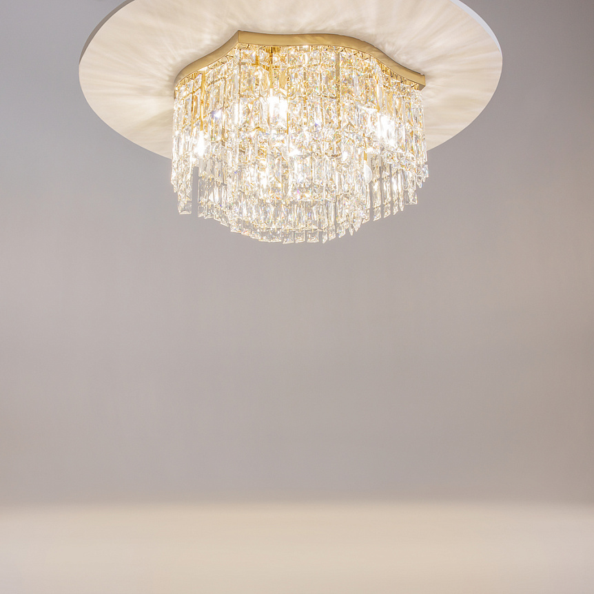 Dune Ø45 Goud kristal Van Maytoni - Ideaal voor in de hal, woonkamer of boven de eetkamer voor een verfijnd en stralend interieurdetail.