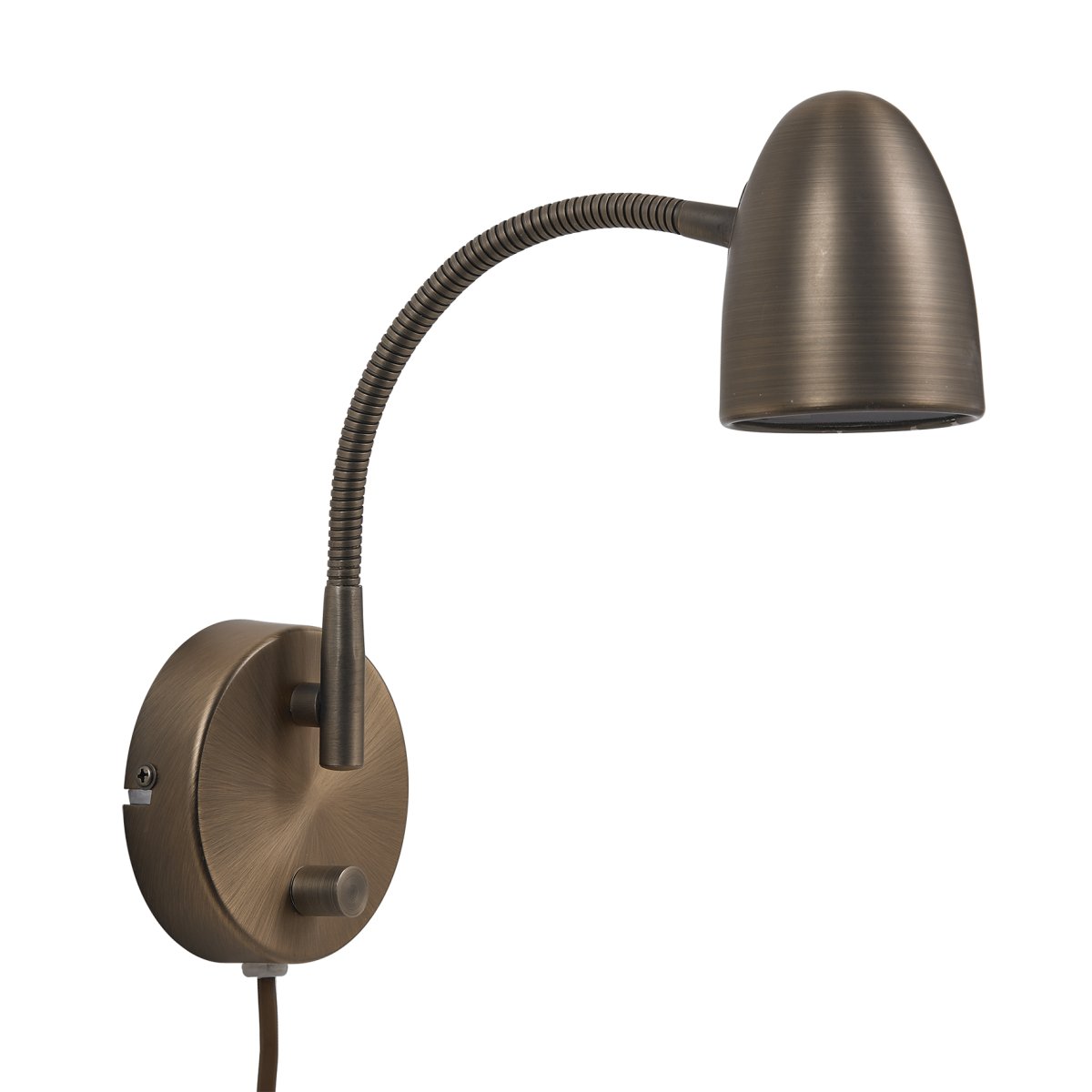 Koster Oxidebruin leeslamp Van Armaturhantverk - De voet en de lamp zijn zowel een functionele als decoratieve toevoeging aan uw huis.