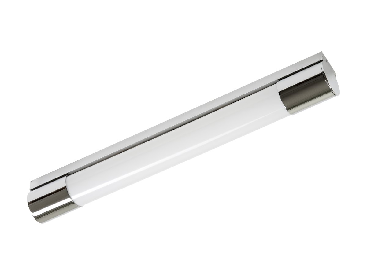 Kalven 80cm Chroom badkamerlamp Van Armaturhantverk - Dankzij het minimalistische design in chroom en wit past het in elke badkameromgeving.