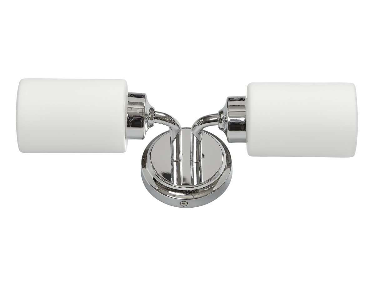 Boda 36cm Chroom badkamerlamp Van Armaturhantverk - De lamp heeft een IP44-classificatie, waardoor hij veilig en betrouwbaar is voor gebruik in vochtige ruimtes.